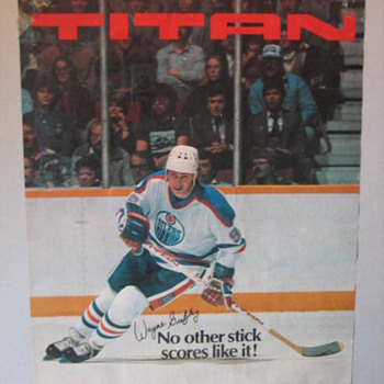 Vintage Gretzky Poster - Hockey