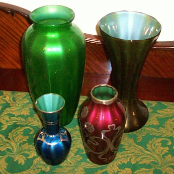 My Loetz Metallin Family. - Art Glass