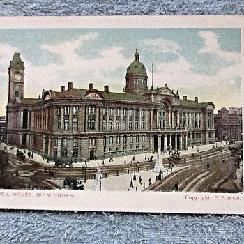 Old Birmingham city centre postcards from 1910. - Postcards