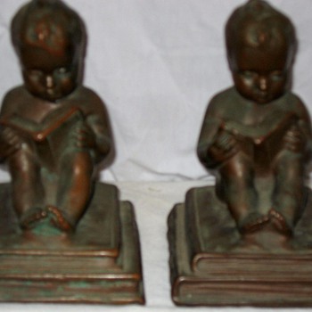 Bronze Bookends - Books
