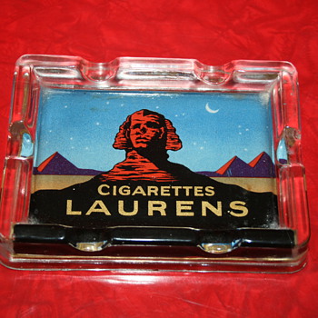 cigarette laurens khedive ashtray - Advertising