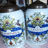 VINTAGE DUTCH DELFTWARE PHARMACY POTS