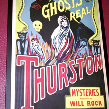Thurston "Are Ghosts Real" Stone Lithograph Poster