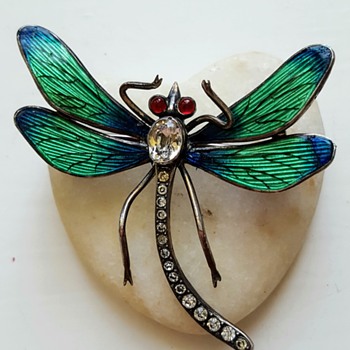 Antique Meyle and Mayer dragonfly brooch. - Fine Jewelry