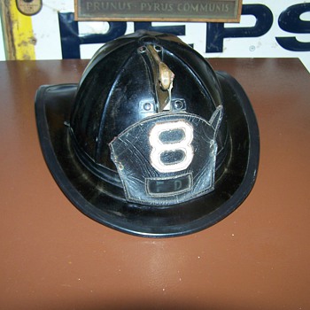 Vintage Antique Firemans Helmet