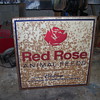 Two old feed signs