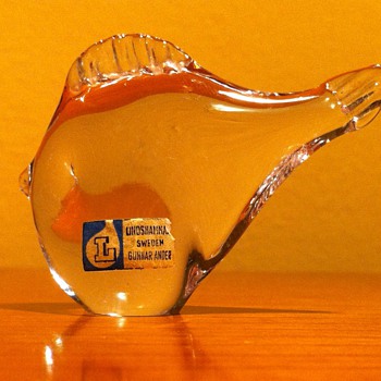 GUNNAR ANDER FOR LINDSHAMMAR - SWEDEN - Art Glass