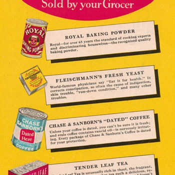 1934 - Standard Brands Advertisement - Advertising