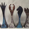 Mystery Aluminum Chess set