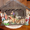 west germany paper mache nativity scene