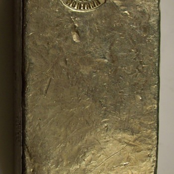 "Old Pour" 999 fine Silver Bar "Chovanak" Mines from Helena Montana