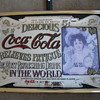 5 cents coca cola mirror brass frame