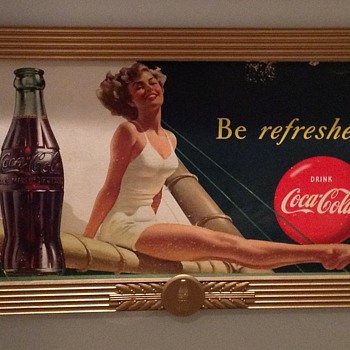 Coca-Cola cardboard signs - Coca-Cola