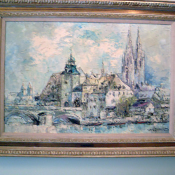 Painting by Prof W.P. Van Ed