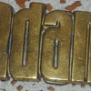 Vintage Vanity Brass Belt Buckle