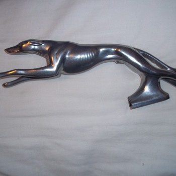 Hood ornament - greyhound dog