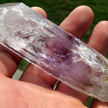 100.4 Gram Enhydro Brandberg Crystal. 4 Inch long. Natural.