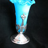 ART NOUVEAU GLASS AND SILVER EPERGNE