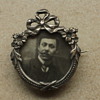 Victorian silver picture brooch: beauty in ruins