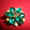 Gorgeous green brooch