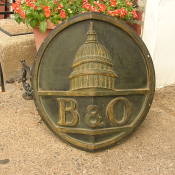 My B&O Train Engine Plaque