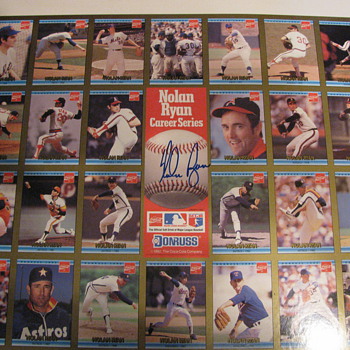 A signed,uncut sheet of Baseball cards by coke!! - Baseball