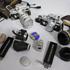 2 old Leica cameras with gear