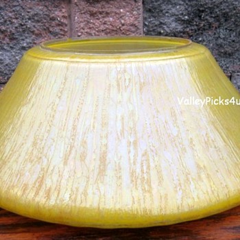 Unknown Beautiful Iridescent Art Glass Chandelier Light - Lamps