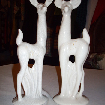 Art deco deer. - Art Pottery