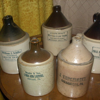 PA. "Coal Region" Jugs