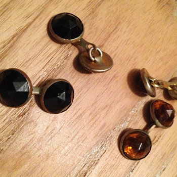 Cut Glass Cufflinks - Mens Clothing