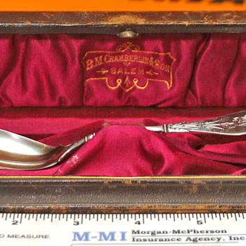 B.M. Chamberlain & Son Gorham Tipt Sugar Spoon