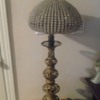 BRONZE GLASS BEAD LAMP