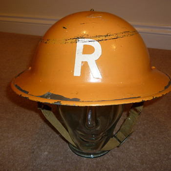 British WW11 Rescue/Gas steel helmet. Sergeant rank - Military and Wartime
