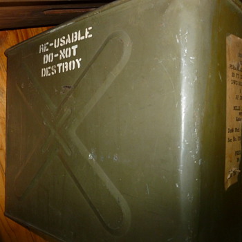 Vintage Military Parachute Container - Military and Wartime