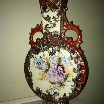 Moon Flask Vase - Art Pottery