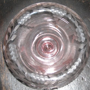 ? fostoria grape etch compot? - Glassware