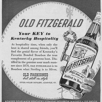 1950 Old Fitzgerald Advertisement