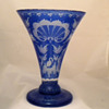 My Blue Bohemian Glass Vase