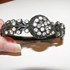 Japanned and Paste Rhinestone bracelet