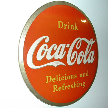 Celluloid Coke Sign - Coca-Cola