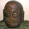 Fat Face and Fangs Wooden Mask