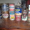 Old containers and tins