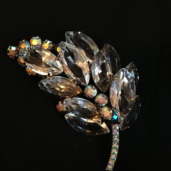Juliana Rhinstone Brooch - Costume Jewelry