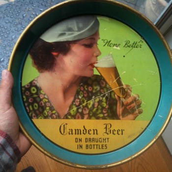 Camden Beer Tray 1940's - Breweriana