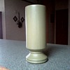 McCoy " Floraline" Matte Green Cylinder Vase / USA #417 / Circa 1960's