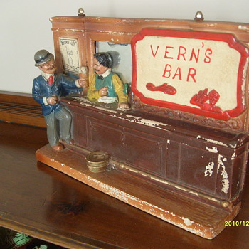 Old 3-D Heidelburg Ceramic Bar Sign - Breweriana
