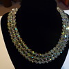 Three stranded Austrian crystal necklace