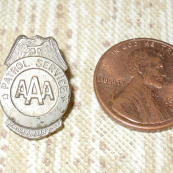 Vintage Miniature AAA patrol sevice badge