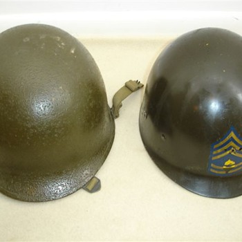 WWII M1 helmet from Korean War era 1950's